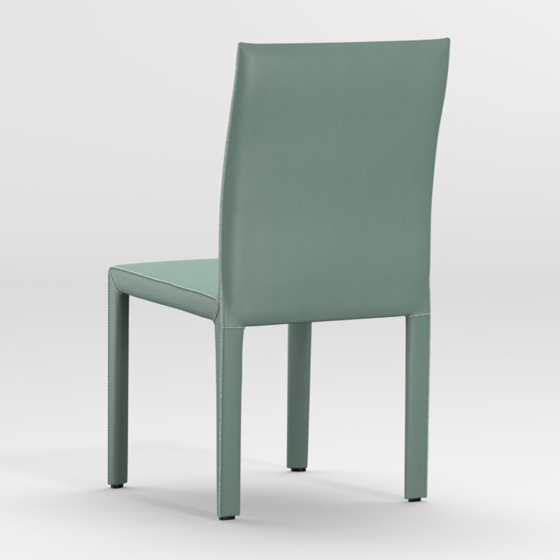 Folio Green Top-Grain Leather Dining Chair - image 8 of 9