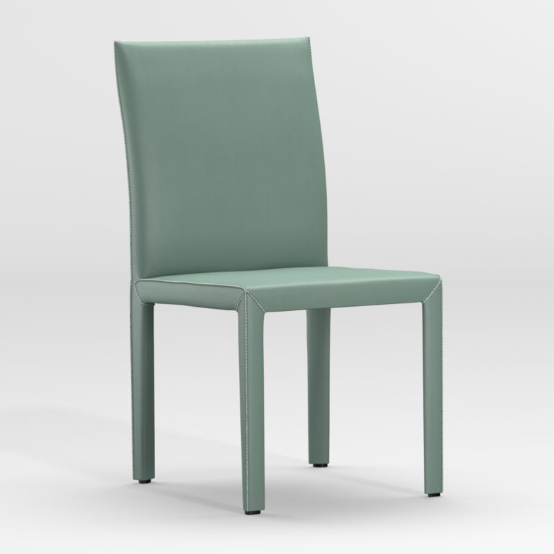 Folio Green Top-Grain Leather Dining Chair - image 9 of 9