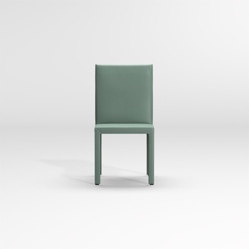 Folio Green Top-Grain Leather Dining Chair - image 2 of 9