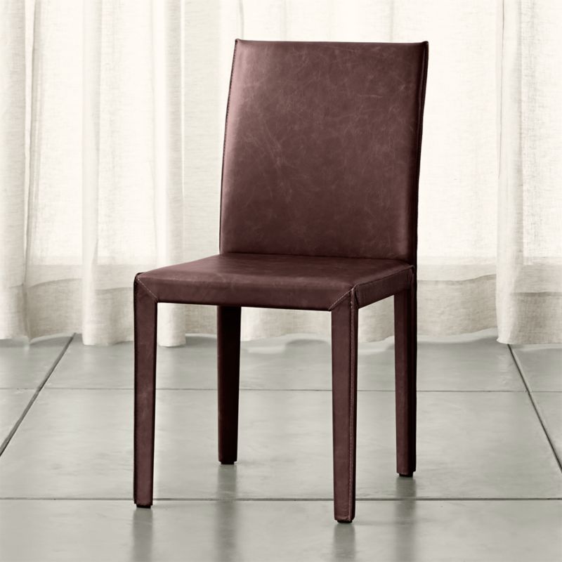 Folio Merlot Top-Grain Leather Dining Chair - image 2 of 8