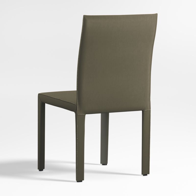 Folio Olive Top-Grain Leather Dining Chair - image 3 of 10