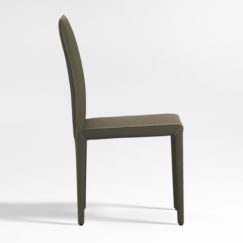 Folio Olive Top-Grain Leather Dining Chair - image 5 of 10