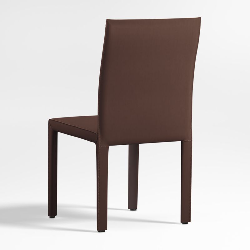 Folio Saddle TopGrain Leather Dining Chair + Reviews Crate & Barrel