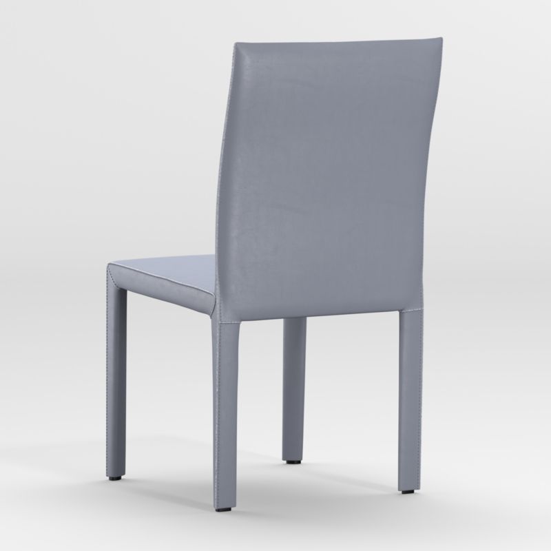 Folio Slate Blue Top-Grain Leather Dining Chair - image 6 of 12