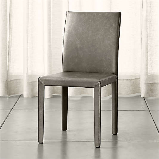 Folio Stone Top-Grain Leather Dining Chair