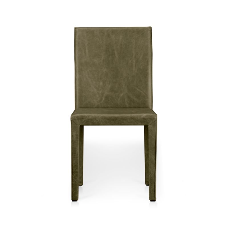 Folio Olive Top-Grain Leather Dining Chair - image 7 of 10