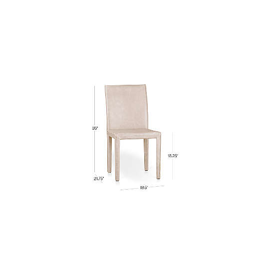 Folio Sand Top-Grain Leather Dining Chair