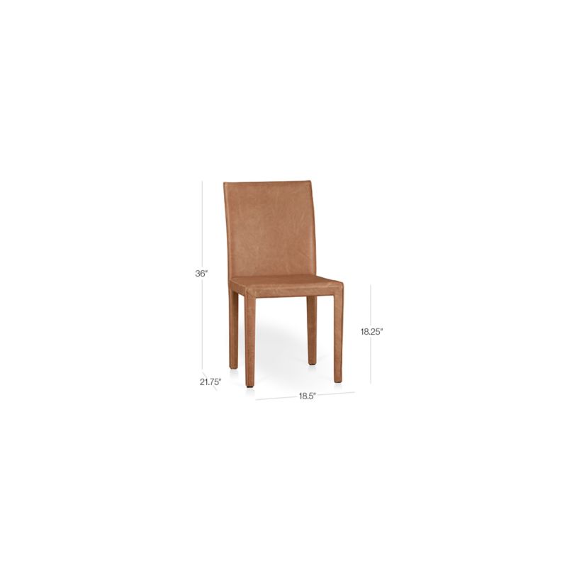 View Folio Whiskey Top-Grain Leather Dining Chair - image 3 of 14