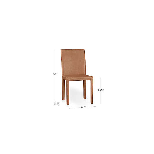 Folio Whiskey Top-Grain Leather Dining Chair