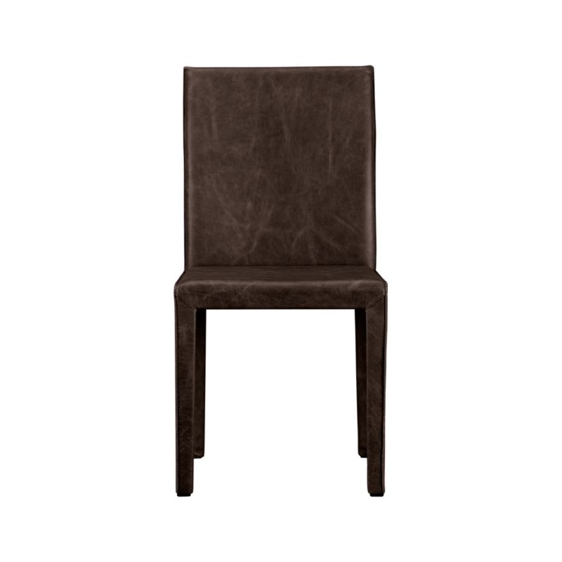 Folio Saddle TopGrain Leather Dining Chair + Reviews Crate & Barrel
