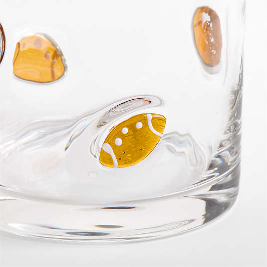 Football Icon 15-oz. Double Old-Fashioned Glass