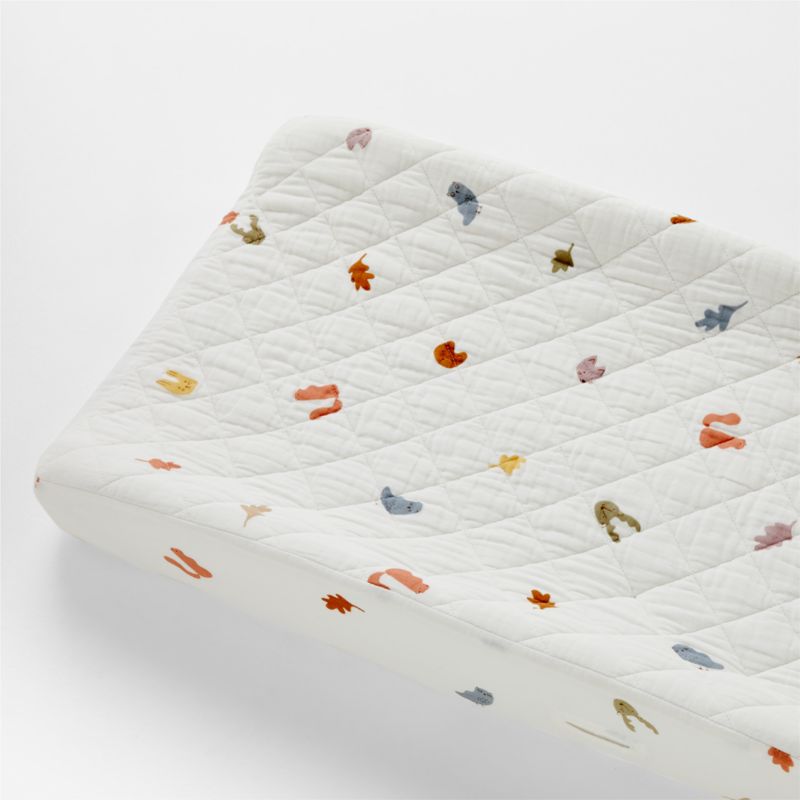 Supersoft Forest Animals Organic Cotton Baby Changing Pad Cover