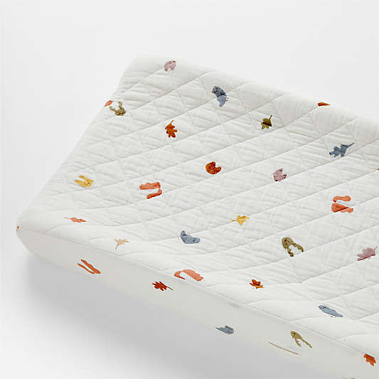 Supersoft Forest Animals Organic Cotton Baby Changing Pad Cover