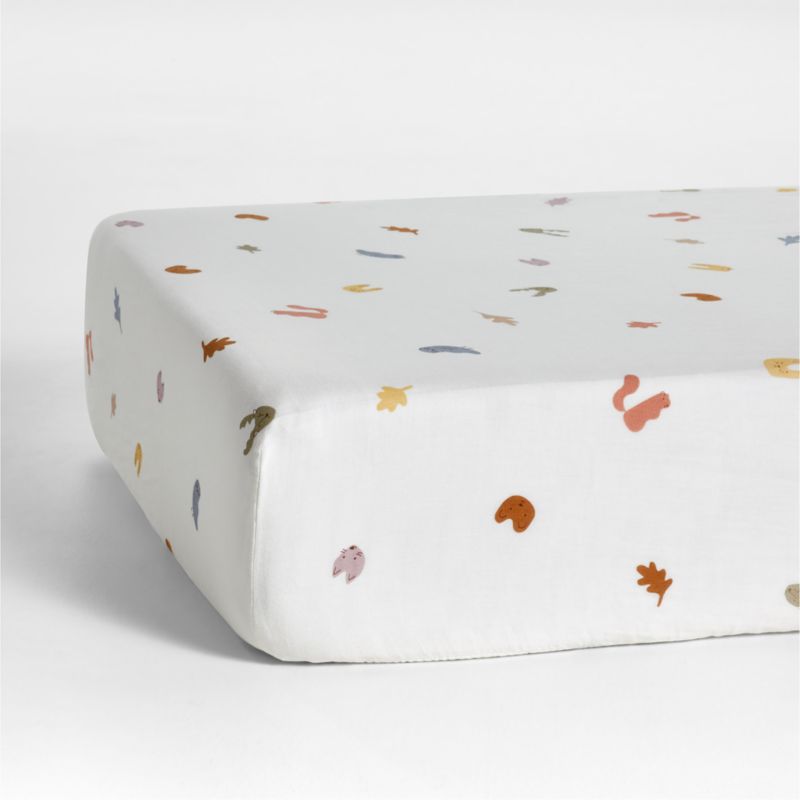 Supersoft Forest Animals Organic Cotton Baby Crib Fitted Sheet