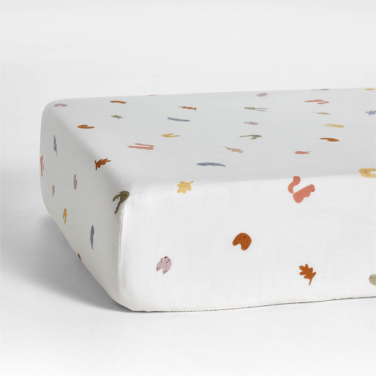 Supersoft Forest Animals Organic Cotton Baby Crib Fitted Sheet ...