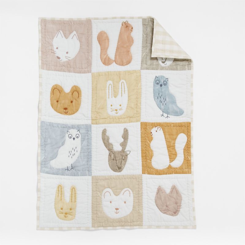 Forest Animals Organic Cotton Baby Bedding Bundle Set - image 1 of 12