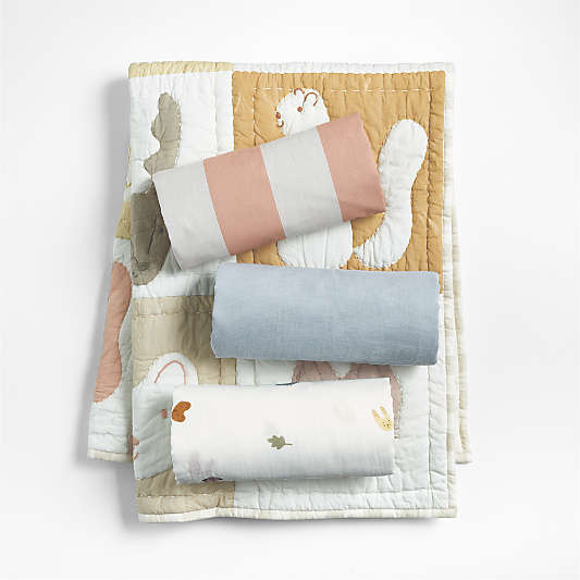 Forest Animals Organic Cotton Baby Bedding Bundle Set