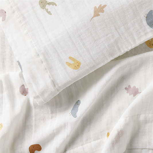 Supersoft Forest Animals 100% Organic Cotton Toddler Sheet Set