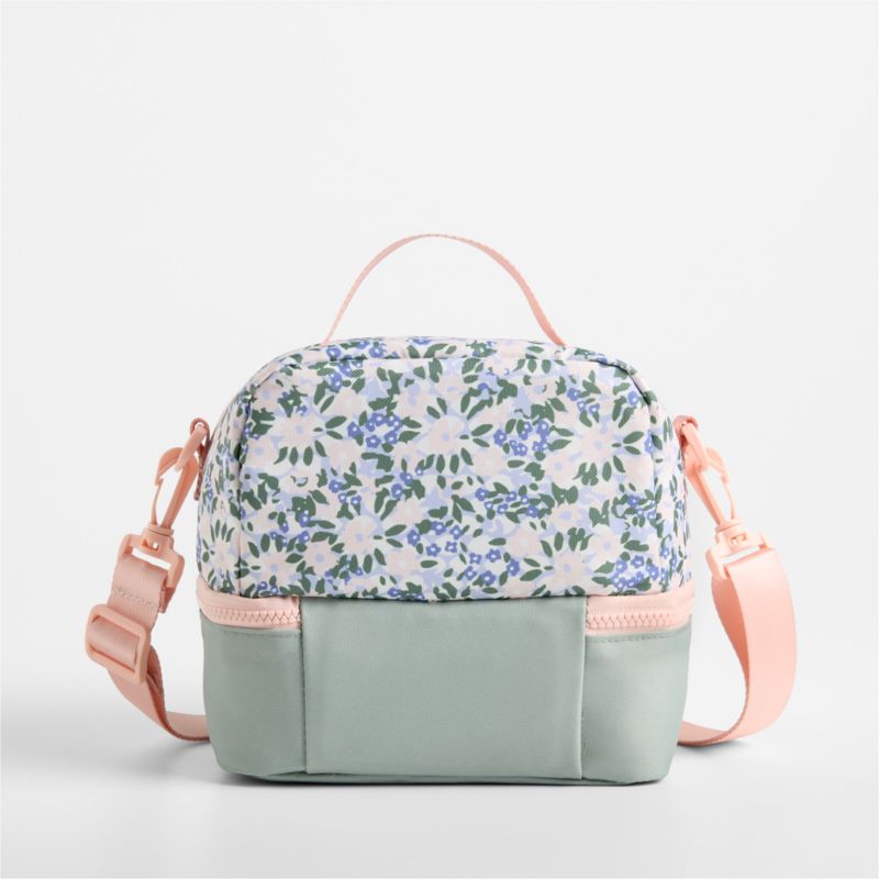 Forest Floral Green Dual Compartment Soft Insulated Kids Lunch Box - image 3 of 7