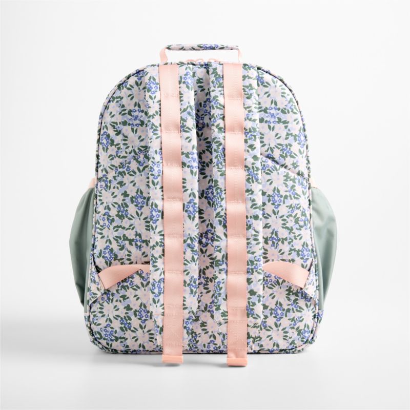 Forest Floral Green Large Kids Backpack with Side Pockets - image 4 of 10