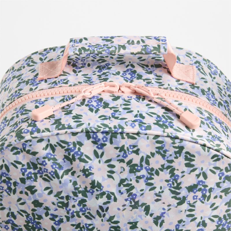 Forest Floral Green Large Kids Backpack with Side Pockets - image 5 of 10