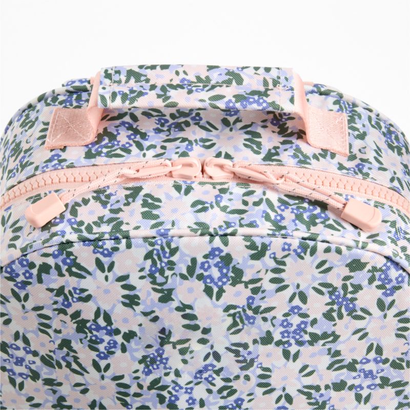 Forest Floral Green Medium Kids Backpack with Side Pockets - image 5 of 10