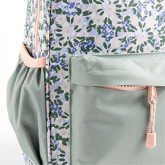 Forest Floral Green Kids Backpack Bundle