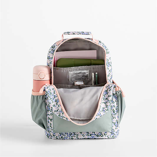 Forest Floral Green Kids Backpacks