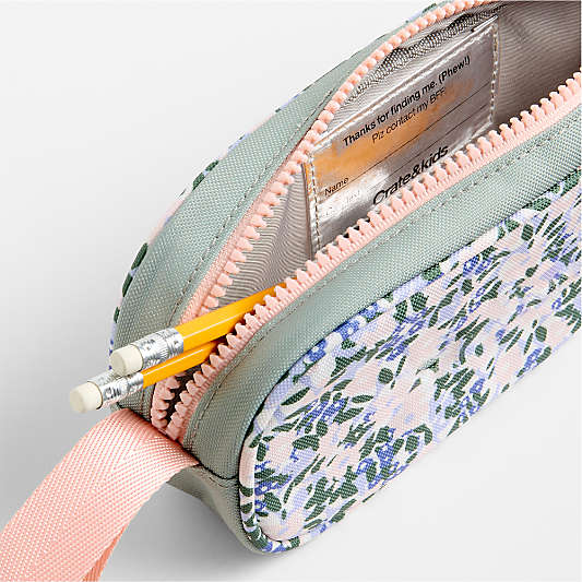 Forest Floral Green Soft Kids Pencil Case
