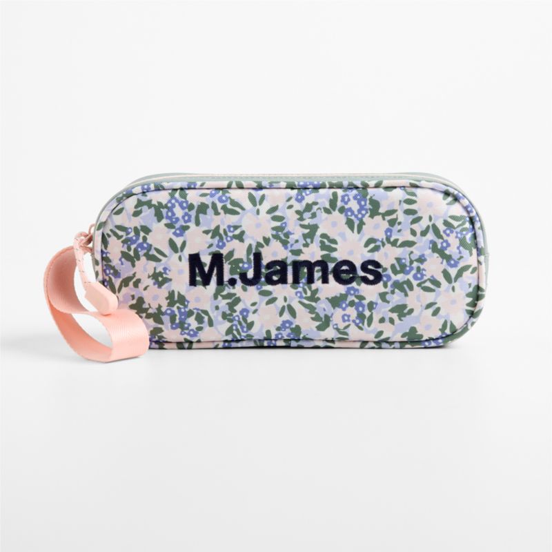 Viewing product image Forest Floral Green Soft Kids Pencil Case - image 1 of 5