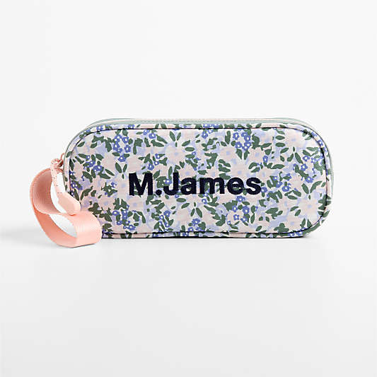 Forest Floral Green Soft Kids Pencil Case