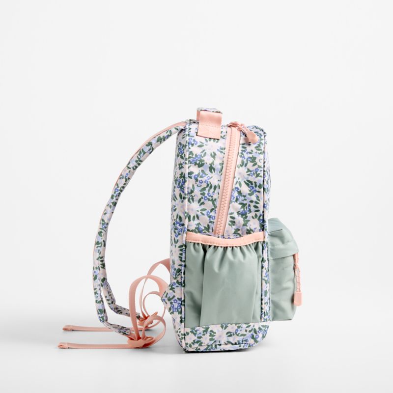 Forest Floral Green Small Kids Backpack with Side Pockets - image 3 of 7