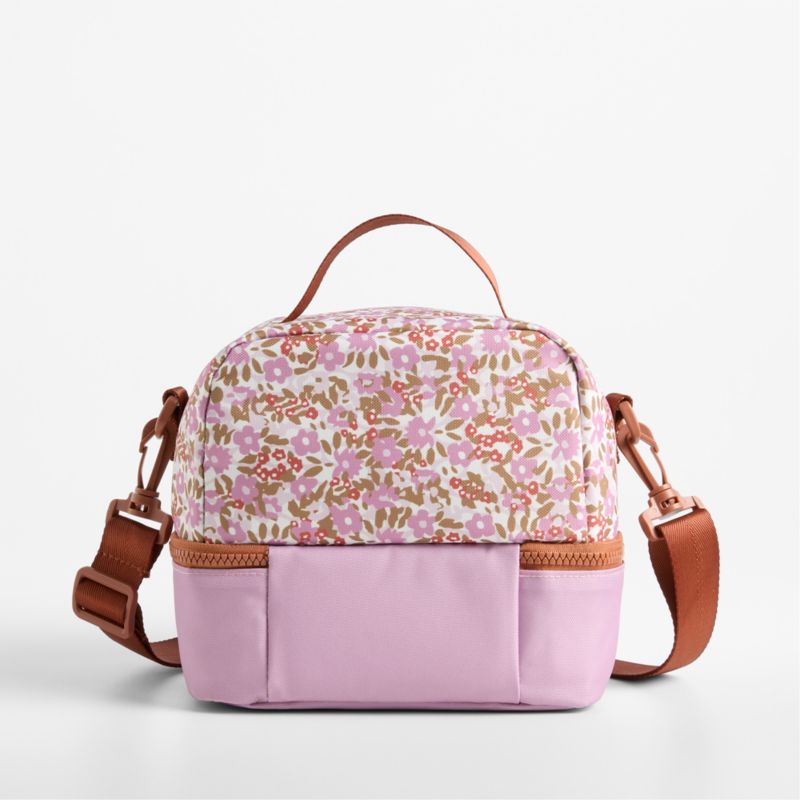 Forest Floral Pink Dual Compartment Soft Insulated Kids Lunch Box - image 2 of 6