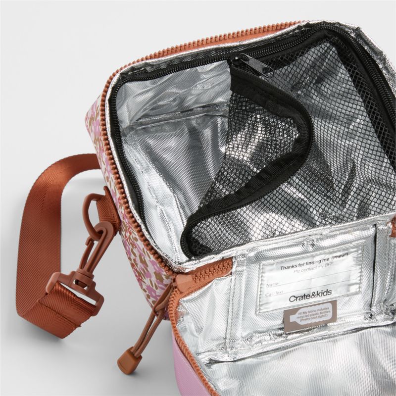 Forest Floral Pink Dual Compartment Soft Insulated Kids Lunch Box - image 4 of 6