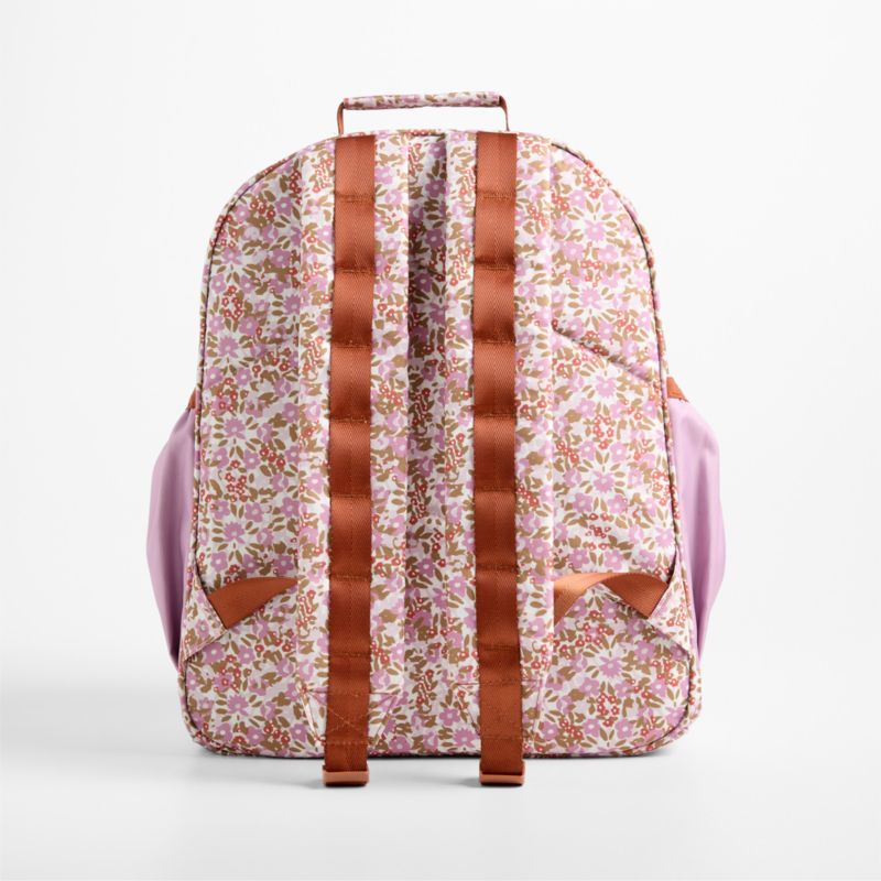 Forest Floral Pink Large Kids Backpack with Side Pockets - image 3 of 9