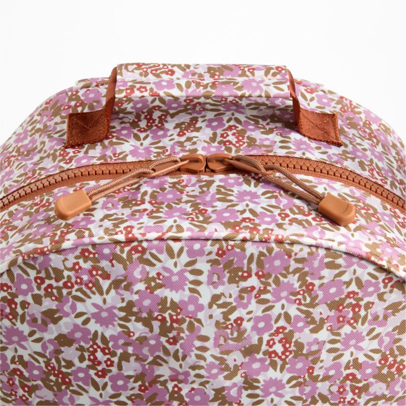 Forest Floral Pink Large Kids Backpack with Side Pockets - image 4 of 9