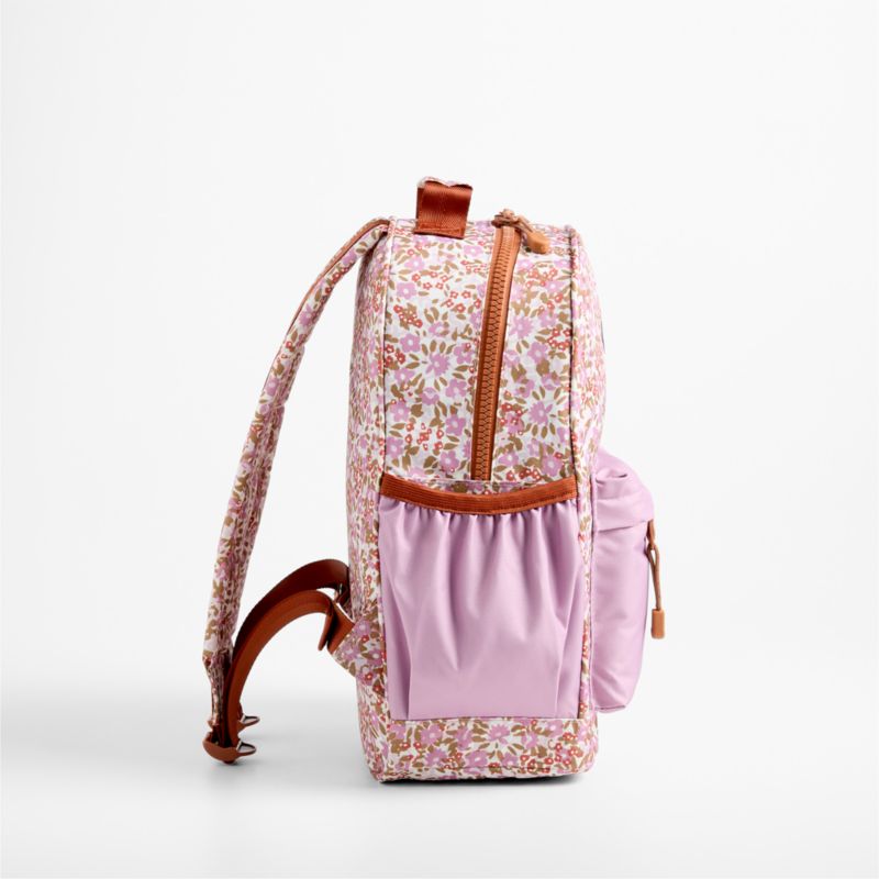 Forest Floral Pink Medium Kids Backpack with Side Pockets - image 2 of 9