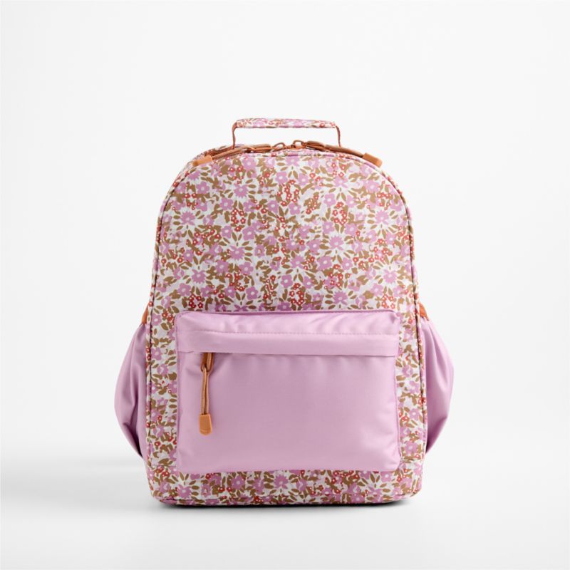 Forest Floral Pink Medium Kids Backpack with Side Pockets - image 1 of 9