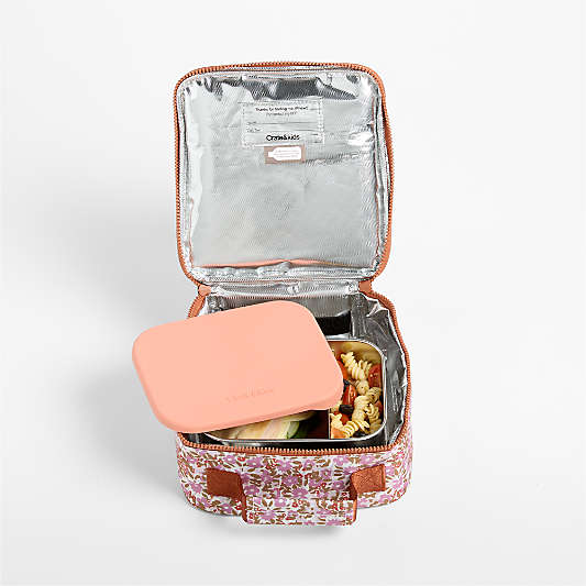 Forest Floral Lilac Purple Standard Soft Insulated Kids Lunch Box