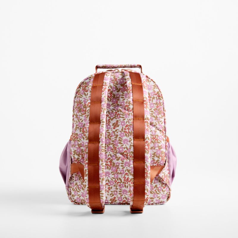 Forest Floral Pink Small Kids Backpack with Side Pockets - image 3 of 8