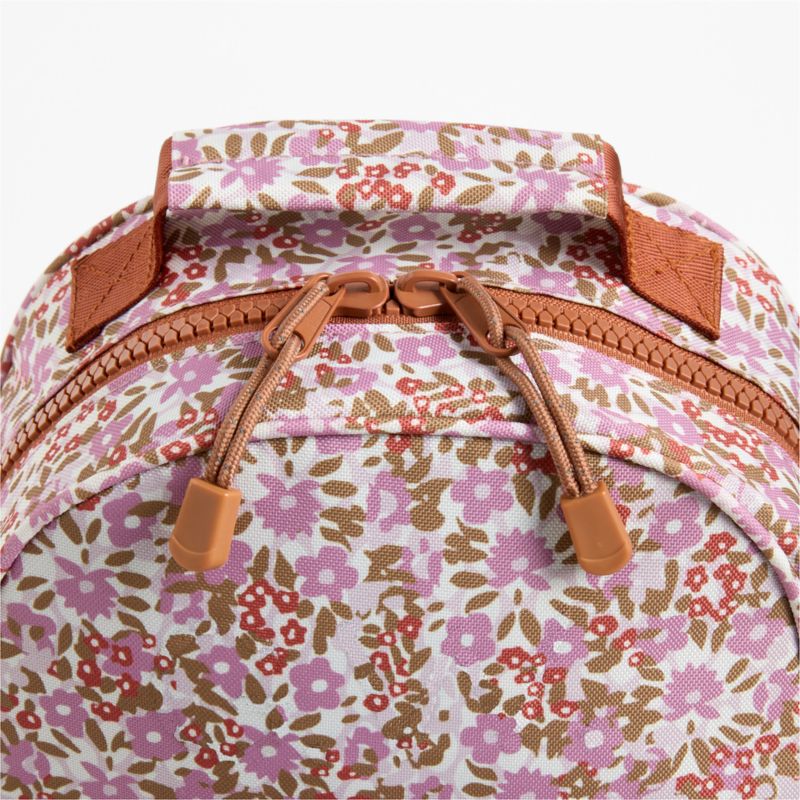 Forest Floral Lilac Purple Small Kids Backpack with Side Pockets - image 7 of 13