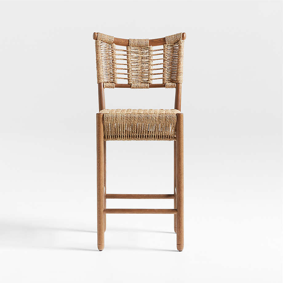 Barley Brown Oak Wood Counter Stool by Jake Arnold + Reviews