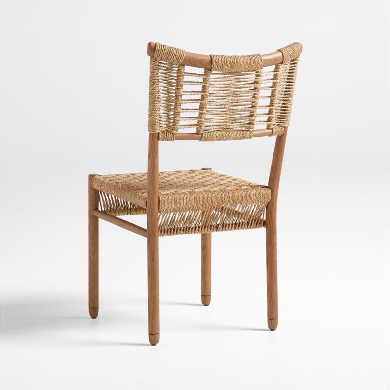 Forge Barley Brown Oak Wood Dining Side Chair by Jake Arnold - image 8 of 15