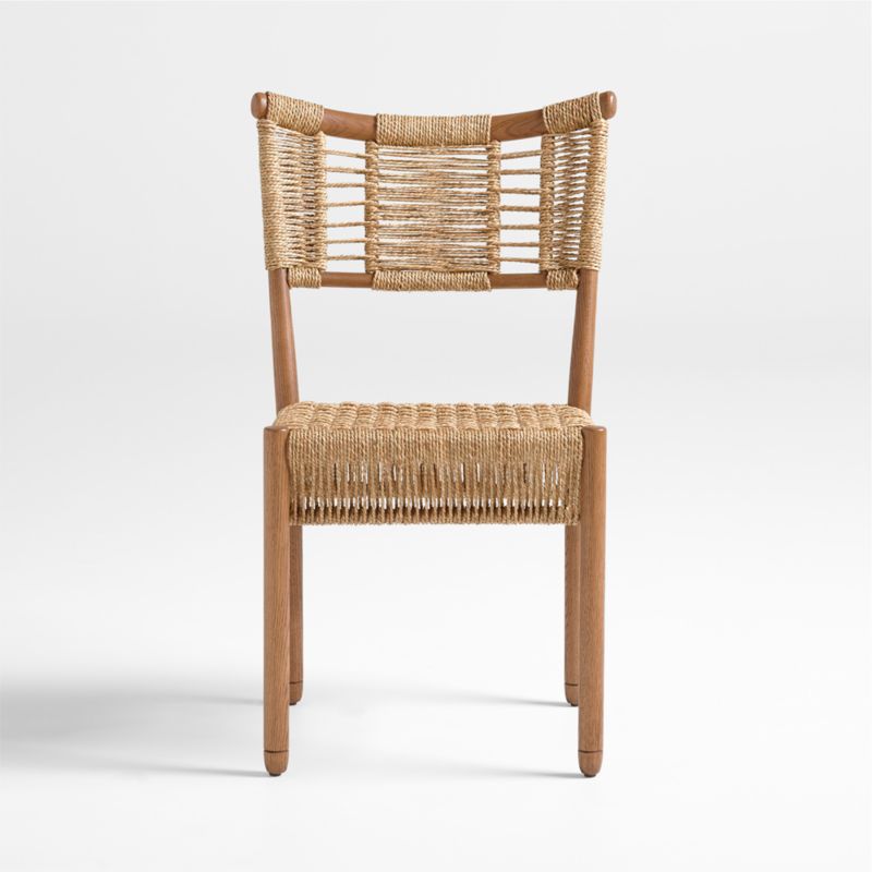 Forge Barley Brown Oak Wood Dining Side Chair by Jake Arnold - image 0 of 15