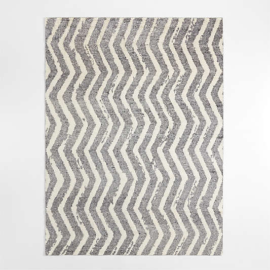 Formentera Wool Hand-Knotted Grey Area Rug 9'x12'