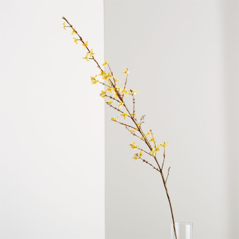 Faux Forsythia Flower Stem 50" - image 0 of 5