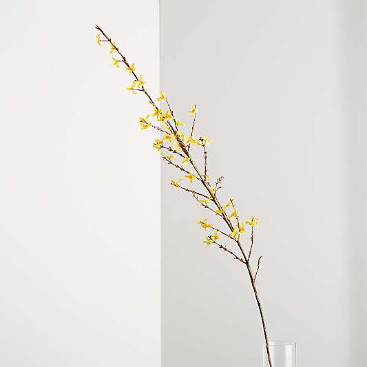 Faux Forsythia Flower Stem 50"