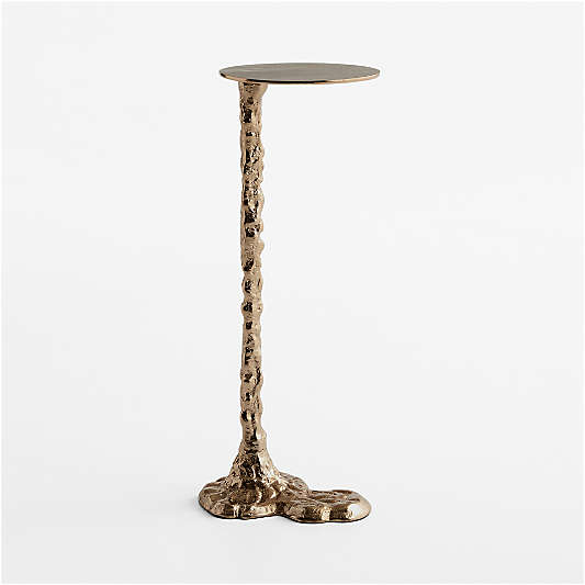 Foundry Bronze Cast Aluminum 9" Drink Table