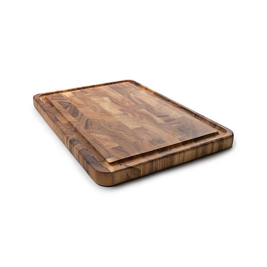 Ironwood Large End-Grain Prep Board with Juice Channel