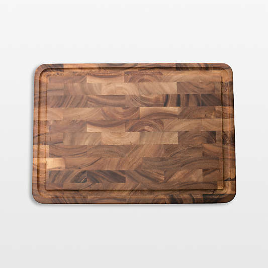 Ironwood Large End-Grain Prep Board with Juice Channel